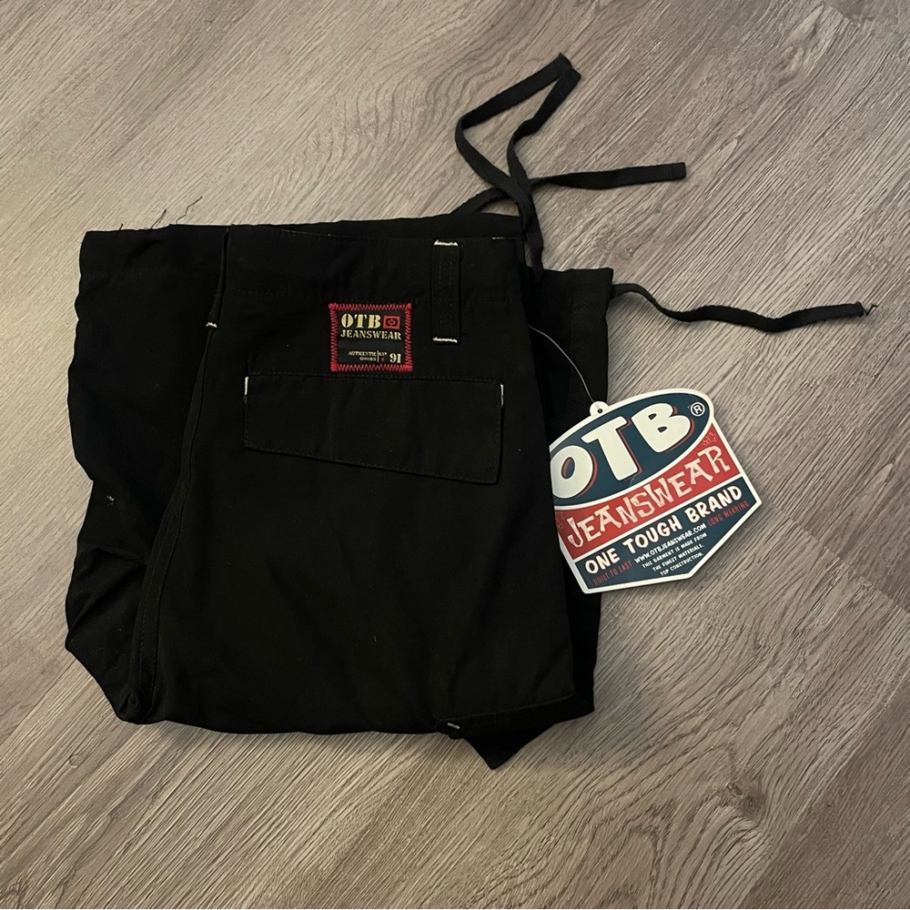 Vintage NEW 90s OTB Black Jeanswear Cargo Streetwear Shorts Size 26
